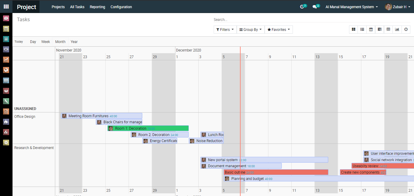 Odoo - Sample 1 for three columns